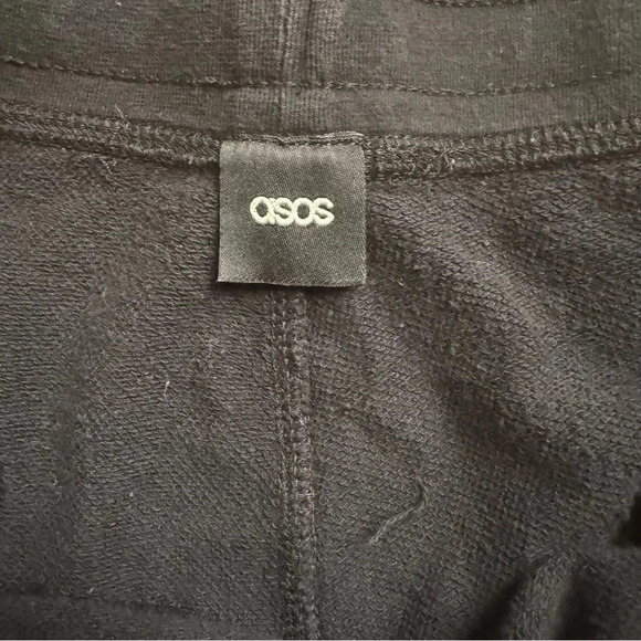 ASOS Black Sports Shorts Cotton Drawstring Workout Gym W34 - Picture 4 of 6